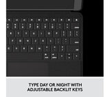 LOGITECH Folio Touch 11" iPad Air (M2 & M3) Keyboard Case - Grey - Pristine