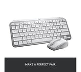 LOGITECH MX Keys Mini Wireless Keyboard - Pale Grey