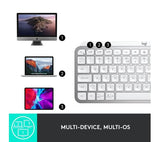LOGITECH MX Keys Mini Wireless Keyboard - Pale Grey