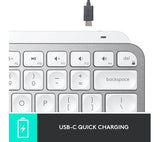 LOGITECH MX Keys Mini Wireless Keyboard - Pale Grey