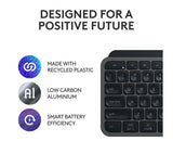 LOGITECH MX Keys S Wireless Backlit Keyboard - UK QWERTY, Graphite - Acceptable