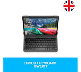 Logitech Slim Folio Pro Keyboard Case for iPad Pro 12.9" 3rd Gen - Grey - Good