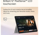 MICROSOFT 12" Surface Pro, Copilot+ PC - Snapdragon X Plus, 16GB RAM, 256GB SSD, Platinum - Pristine