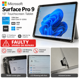 MICROSOFT Surface Pro 9 13" - Intel Core i5, 8GB RAM, 256GB SSD - Faulty / Spares or Repairs