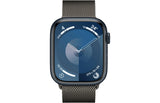 Apple Watch Series 9 GPS, 45mm Midnight Aluminium Case with Graphite Milanese Loop - Good