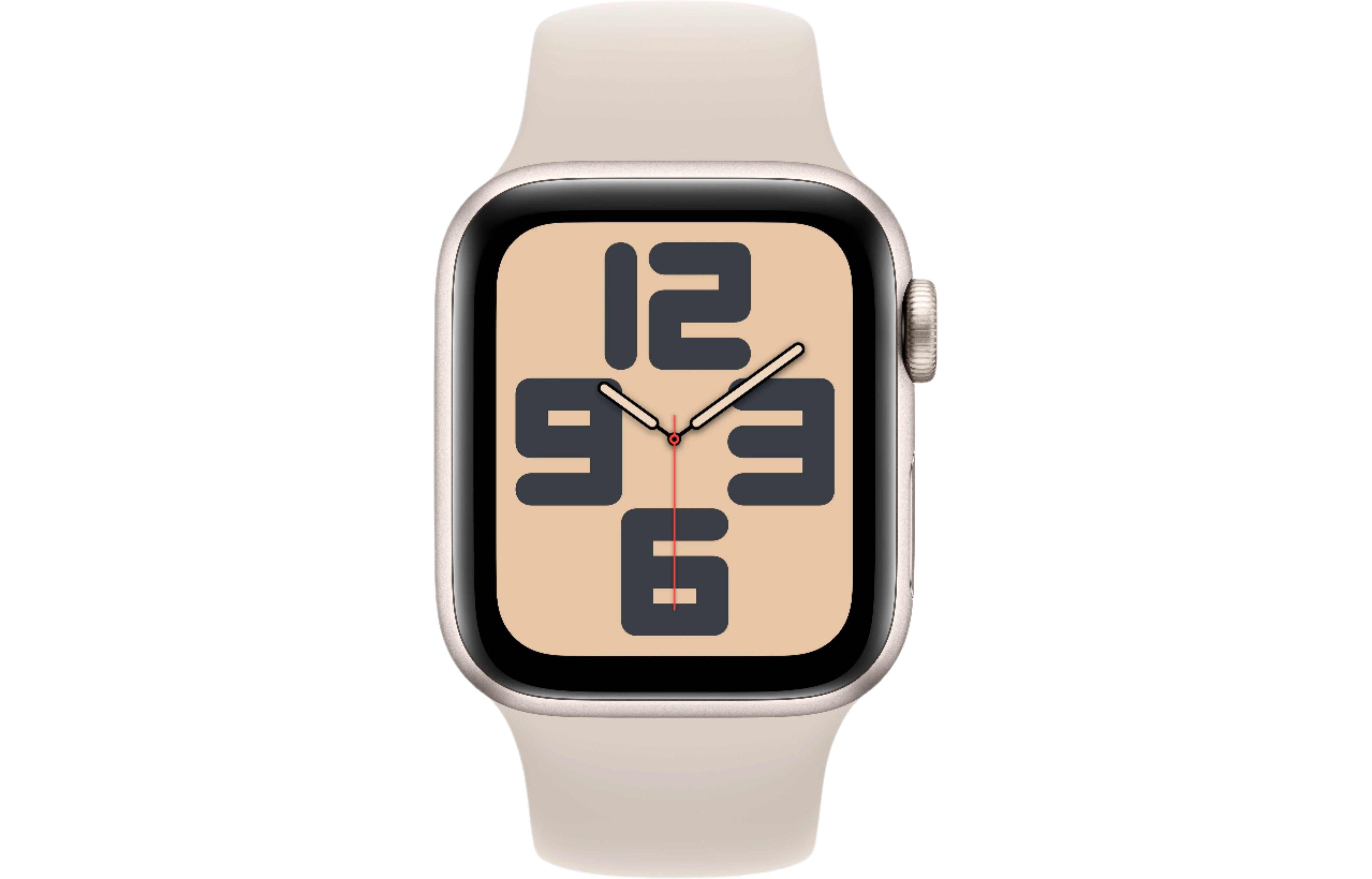 Apple Watch SE 2 GPS, 40mm Starlight Aluminium Case with Starlight Sport Band - M/L - Good