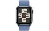 Apple Watch SE 2 GPS, 40mm Midnight Aluminium Case with Winter Blue Sport Loop - Pristine