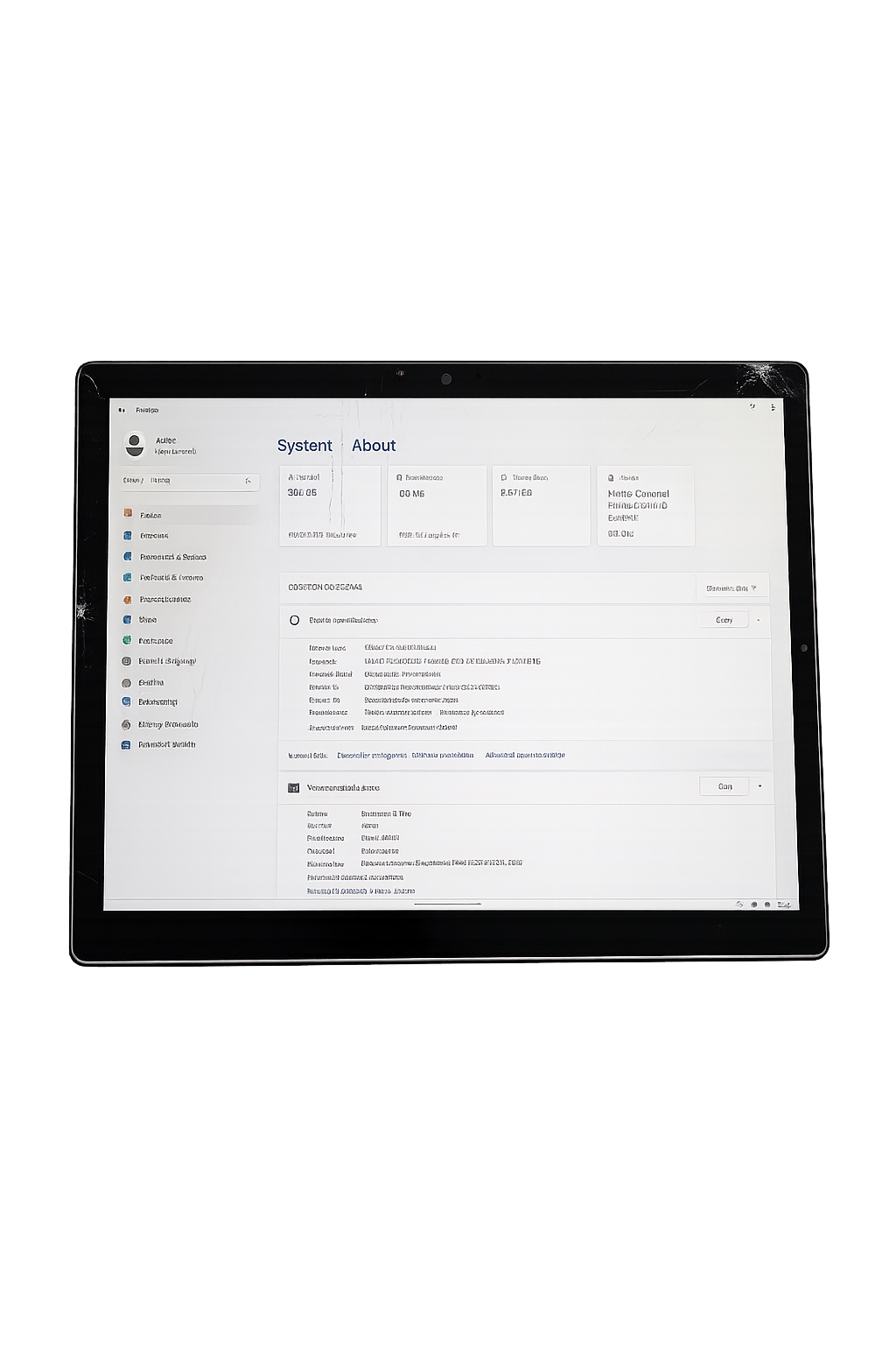 Microsoft Surface Pro 5 12.3" Intel Core i5 8GB RAM 256GB SSD - Cracked Screen - Fully Working REF#85616-32