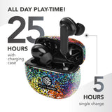 Music Sound Fancy TWS Bluetooth in-ear headset in various patterns and colours