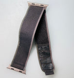 Apple 49mm Black/Charcoal Trail Loop Watch Band - M/L - Natural Titanium (Poor Condition)