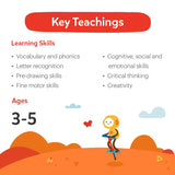 Osmo - Little Genius Starter Kit for iPad - 4 Educational Learning Games - Ages 3-5 - Phonics and Creativity - (Osmo - iPad Base Included)