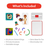 Osmo - Little Genius Starter Kit for iPad - 4 Educational Learning Games - Ages 3-5 - Phonics and Creativity - (Osmo - iPad Base Included)