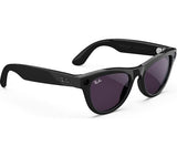 RAY-BAN Meta Skyler Glasses - Shiny Black, Clear to Amethyst Transitions - Pristine