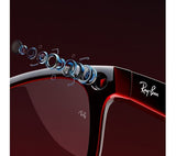 RAY-BAN Meta Wayfarer Glasses - Shiny Black, Clear - Pristine