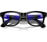 RAY-BAN Meta Wayfarer Glasses - Shiny Black, Clear - Pristine
