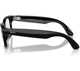 RAY-BAN Meta Wayfarer Glasses - Shiny Black, Clear - Pristine
