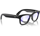 RAY-BAN Meta Wayfarer Glasses - Shiny Black, Clear - Pristine