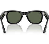RAY-BAN Meta Wayfarer Glasses - Shiny Black, G15 Green - Good