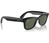 RAY-BAN Meta Wayfarer Glasses - Shiny Black, G15 Green - Good