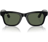 RAY-BAN Meta Wayfarer Glasses - Shiny Black, G15 Green - Good