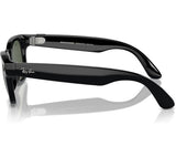 RAY-BAN Meta Wayfarer Glasses - Shiny Black, G15 Green - Good