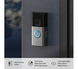 RING Battery Video Doorbell Pro - Nickel - Pristine