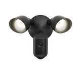 RING Floodlight Cam (2nd Gen) Retinal 2K WiFi Outdoor Security Camera - Black - Pristine