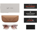 Ray-Ban Meta Skyler Glasses – Shiny Chalk Gray – Good