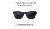 RAY-BAN Meta Wayfarer Gen 2 Smart Glasses - Matte Black, Graphite Polarised Lenses, 50-22 - Very Good
