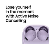 SAMSUNG Galaxy Buds2 Pro Wireless Bluetooth Noise-Cancelling Earbuds - Bora Purple - Pristine
