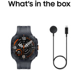 SAMSUNG Galaxy Watch Ultra2 LTE - 47mm Titanium Grey with Black Marine Band - Very Good