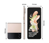 SAMSUNG Galaxy Z Flip4 - 128GB, Pink Gold - Good