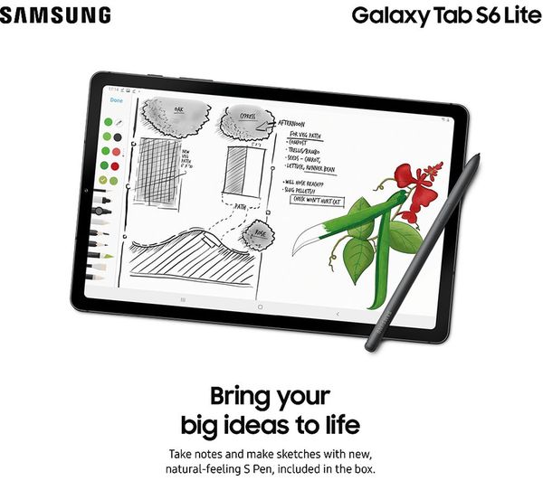 SAMSUNG Galaxy Tab S6 Lite (2024) 10.4” Tablet - 64GB, Grey - Pristine