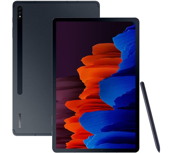SAMSUNG Galaxy Tab S7 Plus 12.4" Tablet - 256GB, Mystic Black

