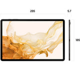 SAMSUNG Galaxy Tab S8 Plus 12.4" Tablet - 128 GB, Graphite - Good