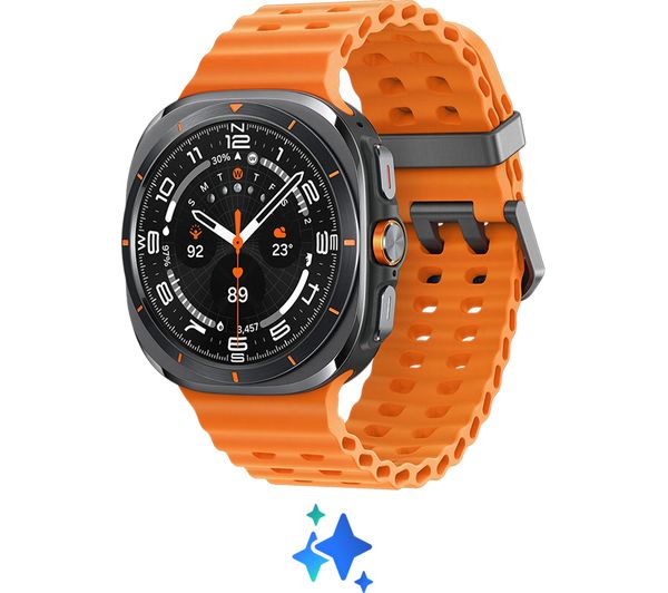 SAMSUNG Galaxy Watch Ultra LTE - Titanium Grey & Orange, 47 mm - Pristine