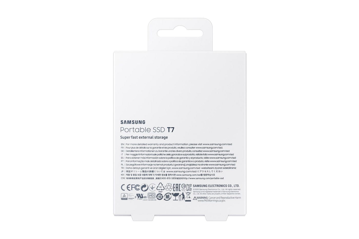 SAMSUNG T7 Portable External SSD - 500 GB, Red
