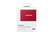 SAMSUNG T7 Portable External SSD - 500 GB, Red