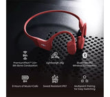 SHOKZ OpenRun Wireless Bluetooth Sports Headphones (Magnetic Charging) - Red - Good