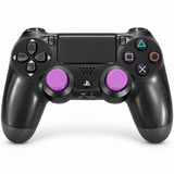SONY DualShock 4 Wireless Controller for PlayStation 4 - Jet Black with Purple Thumb Grips - Acceptable