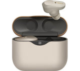SONY WF-1000XM3 Wireless Bluetooth Noise-Cancelling Earbuds - Silver - Acceptable