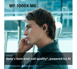SONY WF-1000XM6 Wireless Bluetooth Noise-Cancelling Earbuds - Black - Pristine