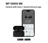 SONY WF-1000XM6 Wireless Bluetooth Noise-Cancelling Earbuds - Black - Pristine