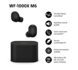 SONY WF-1000XM6 Wireless Bluetooth Noise-Cancelling Earbuds - Black - Pristine