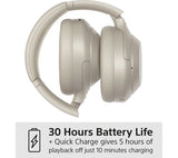 SONY WH-1000XM4 Wireless Bluetooth Noise-Cancelling Headphones - Silver - Good