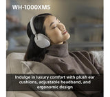 SONY WH-1000XM5 Wireless Bluetooth Noise-Cancelling Headphones - Midnight Blue - Pristine