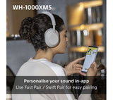 SONY WH-1000XM5 Wireless Bluetooth Noise-Cancelling Headphones - Midnight Blue - Pristine