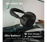 SONY WH-1000XM6 Wireless Bluetooth Noise-Cancelling Headphones - Black - Good