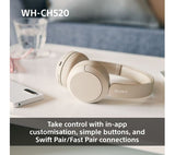 SONY WH-CH520B Wireless Bluetooth Headphones - Black - Good