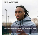 SONY WF-1000XM5 Wireless Bluetooth Noise-Cancelling Earbuds - Black - Pristine